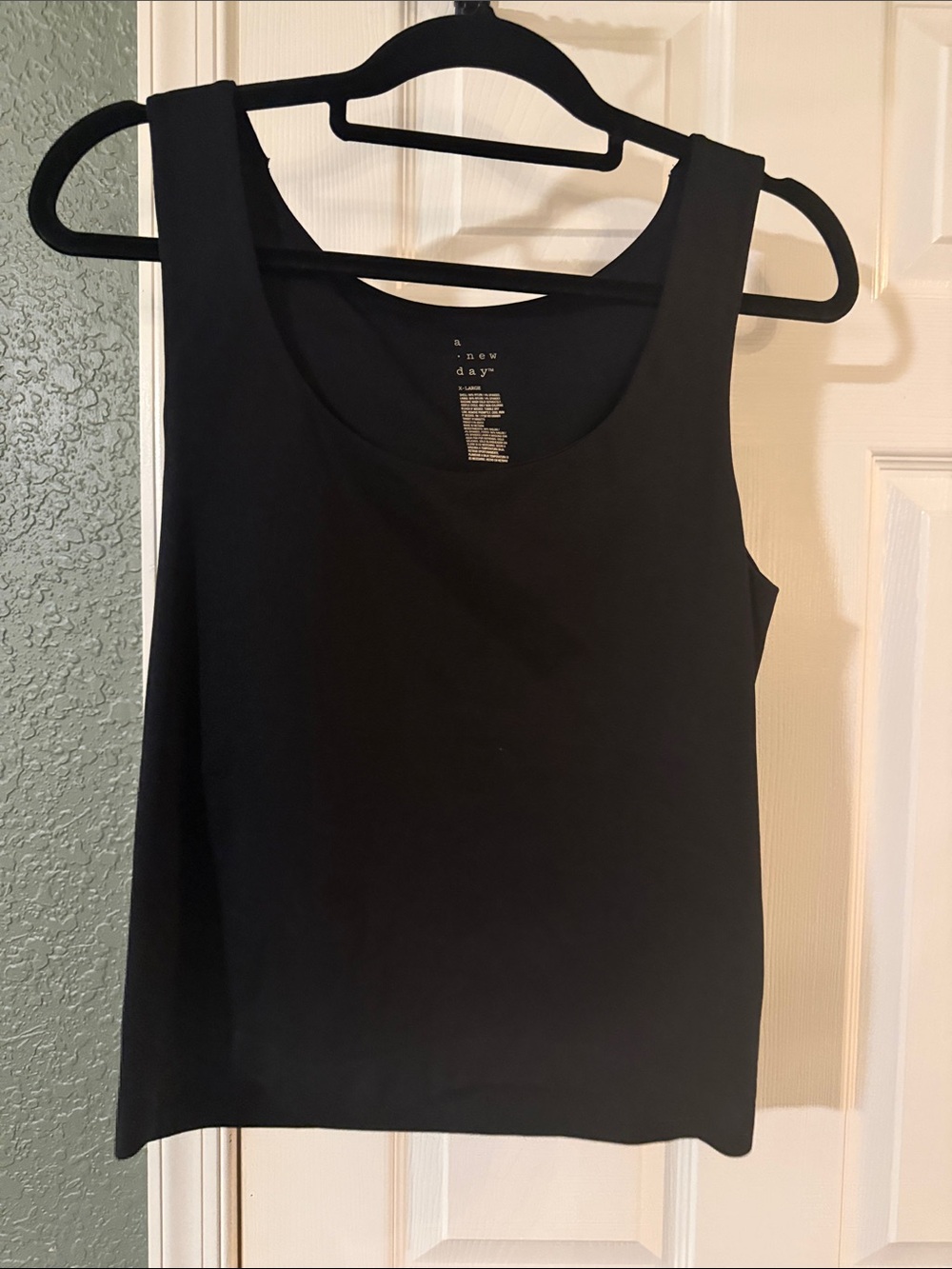 a new day Black Scoop Neck Tank